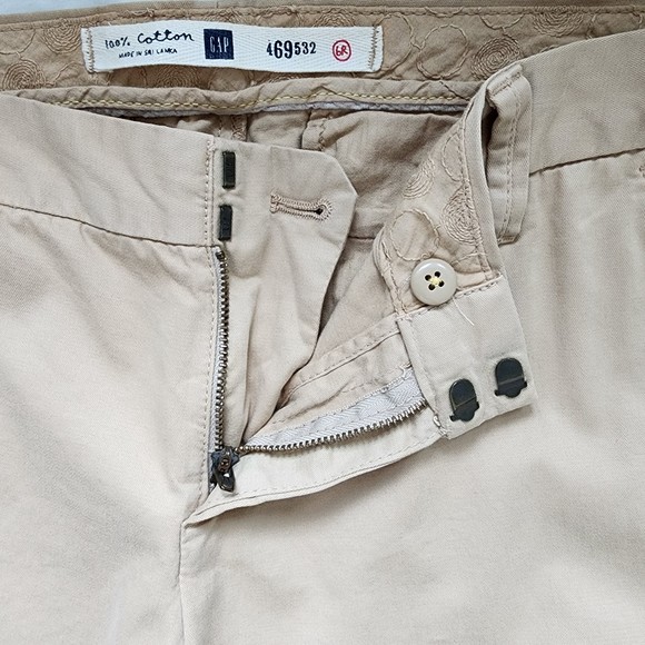 GAP Khaki Pants Wide Leg 6R NWOT - Picture 5 of 10